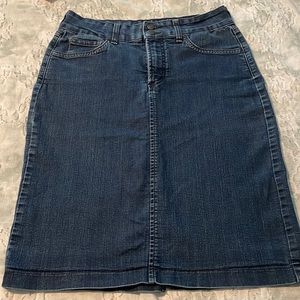 Denim midi skirt not your daughters jeans